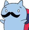 CatStache animated emote from Mandatory Fun