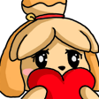 Isabelle Discord sticker from Nep jr's server