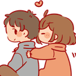 CoupleBackHug Discord Emoji from 𓆩❈𓆪 Sylvara Café 𓆩❈𓆪