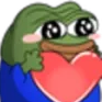 pepelove custom emote from Midnight Secret Club