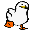 duck_going animated GIF emoji from Lovers Cafe™ | Indian Discord Server • Nitro • Voice Chat • Active • India • Hangout • Gaming • SFW