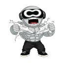 screaming Discord sticker from Optimum