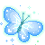 81407babybluebutterfly animated GIF emoji - ꒰১Angelic Hangout ໒꒱