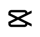 CapCut logo icon featuring a stylized geometric shape.