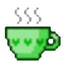 GreenTea animated GIF emoji from Ink & Espresso