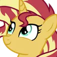 SunsetProud Discord sticker from MLP Pear Butter Cottage