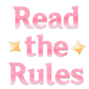 aesthetic_read_the_rules_text custom emote | Luminous Lounge