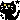 Two black cats yawning with small white sparkles surrounding them in a pixel art style.