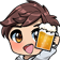 Anime character smiling broadly while holding up a frothy mug of beer for a toast.
