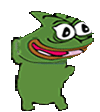 Pepe the Frog character dancing rhythmically from side to side.