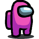 among_us_pink custom emote from #VTuberTH/ToBreakTheLoop