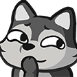 wolf_hihi Discord sticker - Trophy's Paradise