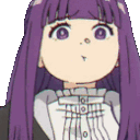 FernPout2 animated GIF emoji - Anime Sekai