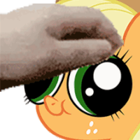 AppleJackheadpat animated Discord emote | Riri’s Castle🦄🏰(The pilot episode)