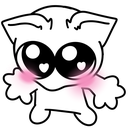 Cat_blush Discord sticker | Pyraea