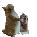 catmilk animated GIF emoji from Cyberpunk Syndicate ☁୨ৎ
