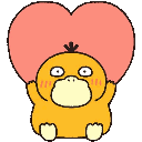 psyduck_21 animated emote from caleb stickers