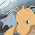 Dragonite throwing a dramatic tantrum with an angry expression.