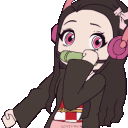 nezukovibing animated emote - Lovescape