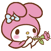 mymelodytrumpet animated GIF emoji - bunette Ი⑅𐑼
