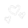 Hearts_white animated Discord emote | Nashe™ | Social . PFPs . Giveaways . Chill