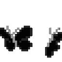 Butterfly_black animated Discord emote from ۶ৎ　‿　cemetery　 ݁ 　˖
