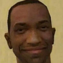 Carl Johnson from GTA San Andreas wearing a smug, slightly uncanny smile.