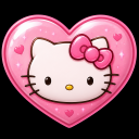 hello_kitty_heart custom emote | Pyraea