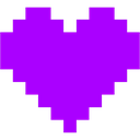 purpleheart custom emote from Interact | Active Chats • VC • Hangout • Chill • Friends • Giveaways • Events • SFW