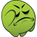 Green circular face emoji with a hand covering its eyes in a facepalm gesture.