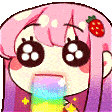 AnimatedWeebRainbow01 animated emote - Tambayan Ave.