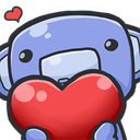 WumpusHeart custom emote from PokéChill🍯