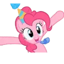Pinkie_Party custom emote from MLP Pear Butter Cottage