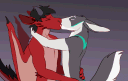 Kiss animated Discord emote from FurVibez Community Server