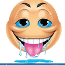 droolin Discord sticker from Interact | Active Chats • VC • Hangout • Chill • Friends • Giveaways • Events • SFW
