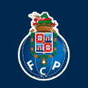 FC Porto football club crest featuring a blue and white shield with the letters FCP.