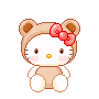 Bear_Hello_Kitty animated Discord emote from Dizzy GanG