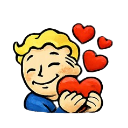InLove_Dweller custom emote from Fallout 76 Hangout