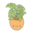 Monstera custom emote from Ink & Espresso