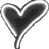 A heart outline that pulses and fills with glowing blue light.