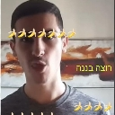 Man with a surprised expression overlaid with multiple banana emojis and Hebrew text.