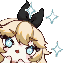 Koneba_happy animated emote from WONDERLAND