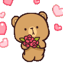 v_MochaBearHearts animated Discord emote | ꒰  .  🌈 。cndyume ◟ `` ˖