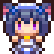 Shigure the cat-girl character with purple eyes and blue hair in a pixel art style.
