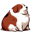 fatpuppy Discord sticker from the dog house ‧˚꒰🐾୭ ˚. ᵎᵎ