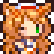 Maple from MapleStory winking with a playful expression in pixel art style.