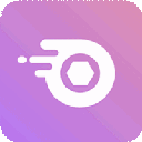 Discord Nitro logo with horizontal speed lines in white on a purple gradient background.