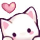 kitty_cat_heart custom emote | Custom stickers