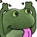 frog_stickingTongue animated GIF emoji - Vine(yl)💽