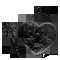 Heart-shaped padlock and a small key rendered in pixel art style.